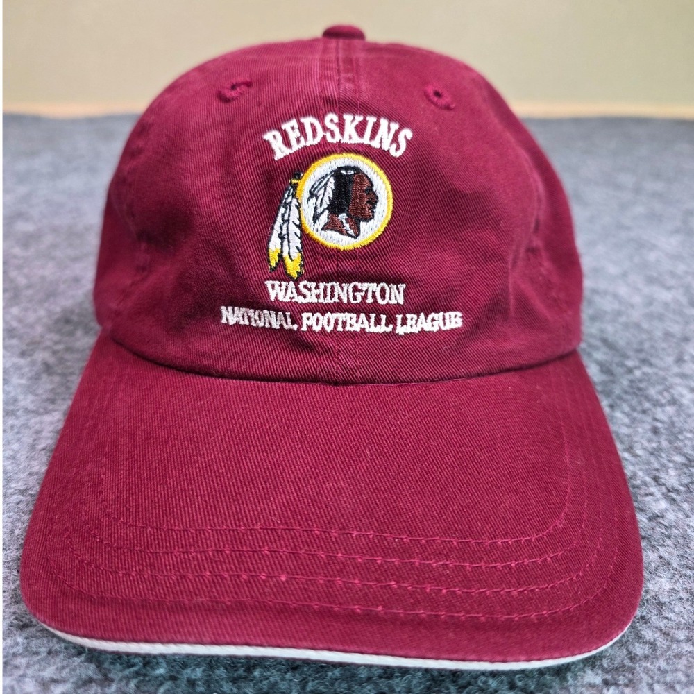 Vintage Washington Redskins Hat OSFA Puma Embroidered Burgundy Cotton Strapback